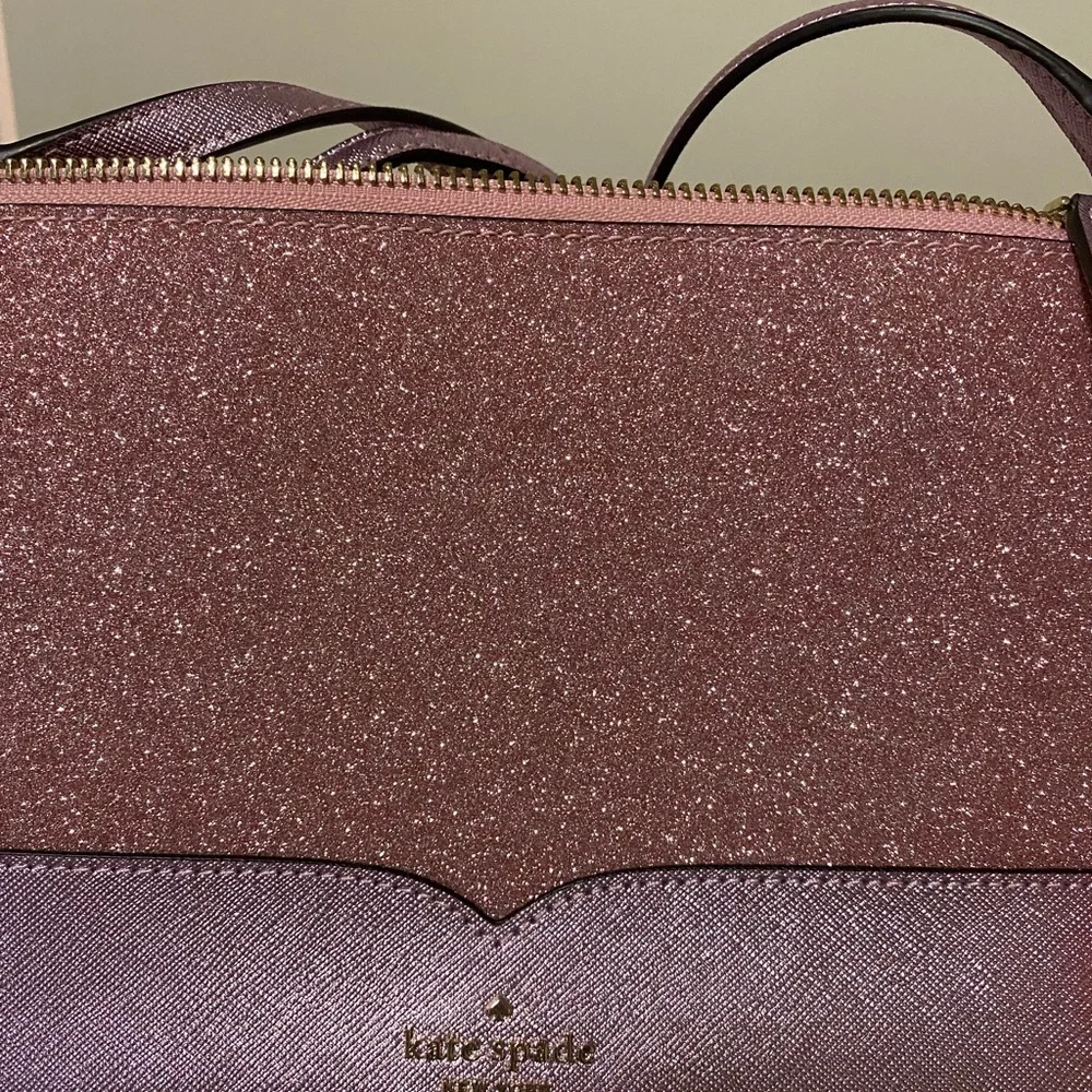 Kate Spade Rose Gold Glitter Crossbody Bag